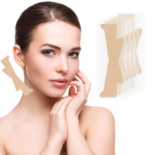 30Pcs Invisible Neck Lift Tape for Sagging Skin and Double Chin Removal, Beige One Size