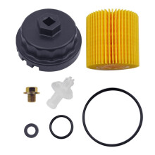 04152YZZA1 Oil Filter Kit with 64mm Wrench and Drain Plug for Toyota, Lexus, RAV4, Camry