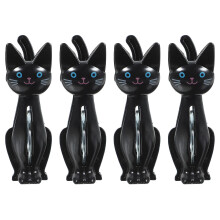 4Pcs Windproof Clothes Drying Clips with Secure Grip Cute Cat Design for Quilts Towels Outdoor
