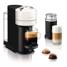DeLonghi Nespresso Vertuo Next Coffee Machine and Aeroccino Milk Frother White