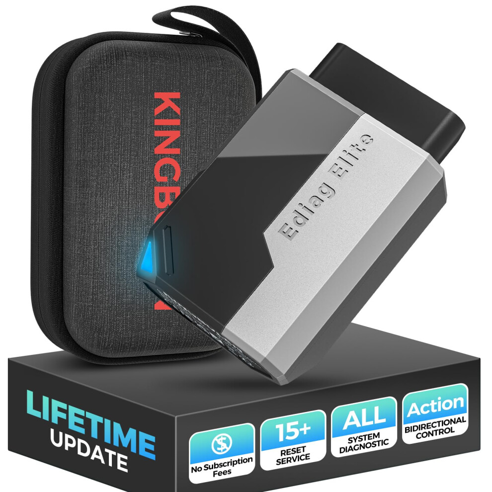 Obd2 Bluetooth Scanner, Bidirectional Full System Car Diagnostic Tool For Ios And Android With 15+ Maintenance Resets And Lifetime Updates 9771547180302