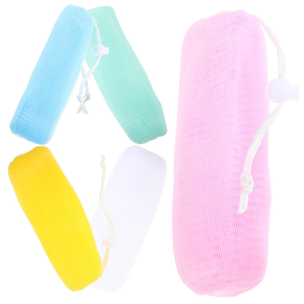 5pcs Mesh Soap Saver Bag for Shower with Rich Lather Exfoliation and Quick Dry Design
