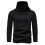 Winterpullover mit Rollkragen für Herren, 2025, lässiger, einfarbiger Langarm-Pullover, Oberteil, Bluse, Schwarz 1
