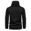 Winterpullover mit Rollkragen für Herren, 2025, lässiger, einfarbiger Langarm-Pullover, Oberteil, Bluse, Schwarz 6