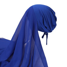 Sjaal voor vrouwen, islamitische hoofddoek, effen kleur, lange omslagdoek, chiffon modieuze sjaal.