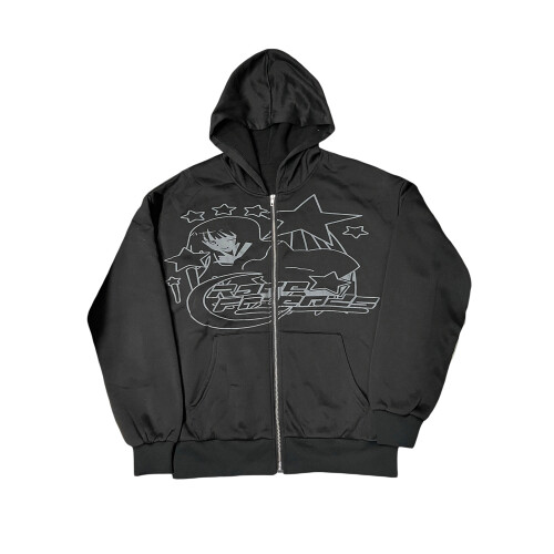(XL, Black) Γυναικείο Φούτερ με Casual Jacket