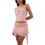 (M, Pink) Γυναικεία καλοκαιρινά ρούχα φούστα Clubwear 1