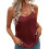 (M, Wine Red) Γυναικεία καλοκαιρινά τοπ αμάνικα φανελάκια 3