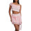 (L, Pink) Γυναικεία καλοκαιρινά ρούχα φούστα Clubwear 2