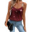 (L, Wine Red) Γυναικεία καλοκαιρινά τοπ αμάνικα φανελάκια 1