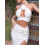 (S, White) Completo estivo da per feste. 4