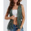 (XL, Army Green) Γυναικείο γιλέκο χίπηδων, για streetwear 7