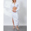 (M, White) Completo estivo da donna con gonna lunga e camicetta corta a maniche lunghe, ideale per feste. 2