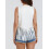 (XXL, White) Γυναικείο γιλέκο χίπηδων, για streetwear 9