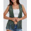 (XL, Army Green) Γυναικείο γιλέκο χίπηδων, για streetwear 5