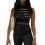(M, Black) Γυναικεία πλεκτά αμάνικα καλοκαιρινά streetwear 2