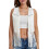 (XXL, White) Γυναικείο γιλέκο χίπηδων, για streetwear 2