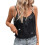 (XL, Black) Γυναικεία καλοκαιρινά τοπ αμάνικα φανελάκια 2