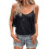 (XL, Black) Γυναικεία καλοκαιρινά τοπ αμάνικα φανελάκια 3