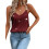 (L, Wine Red) Γυναικεία καλοκαιρινά τοπ αμάνικα φανελάκια 2