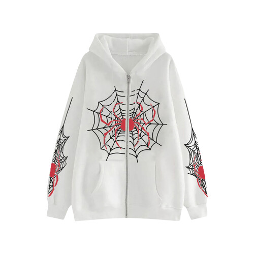 (M, White) Manteau à capuche pour Halloween