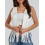 (XXL, White) Γυναικείο γιλέκο χίπηδων, για streetwear 5