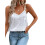 (XXL, White) Γυναικεία καλοκαιρινά τοπ αμάνικα φανελάκια 2