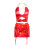 (S, Orange) Γυναικείο σετ φούστας καλοκαιρινό outfit 4