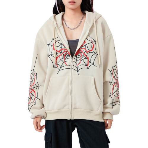 (XL, Khaki) Manteau à capuche pour Halloween 1