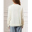 (XL, White) Pulls à drapeau pour femmes, manches longues, col rond, coupe ample, en maille. 6