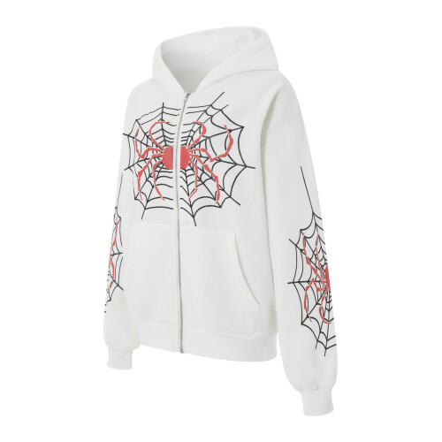 (M, White) Manteau à capuche pour Halloween 1
