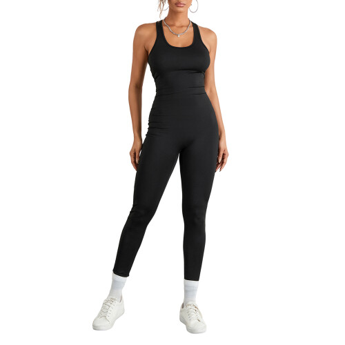 (M, Black) Γυναικεία Ολόσωμη Φόρμα Party Streetwear