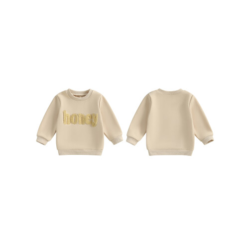 (6-12 Months, Beige) Μικρό κορίτσι φούτερ χειμωνιάτικα ρούχα. 1