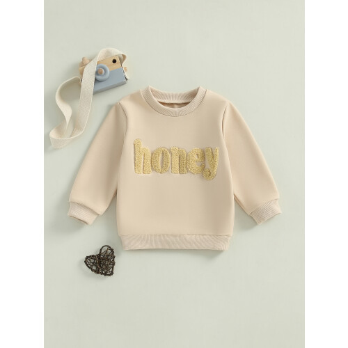 (3-4 Years, Beige) Μικρό κορίτσι φούτερ χειμωνιάτικα ρούχα. 2