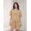 (M, Light Brown) 2-teiliges Damen-Pyjama-Set, einfarbig, Weiche Loungewear. 7