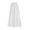 (M, White) Women's Tiered Long Skirts Drawstring Elastic Waist Solid Color Ruched Midi Skirts Side Split Skirts 1