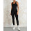 (S, Black) Γυναικεία Ολόσωμη Φόρμα Party Streetwear 5