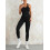 (S, Black) Γυναικεία Ολόσωμη Φόρμα Party Streetwear 4