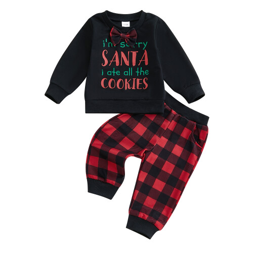 (6-12 Months, Black) Σετ ρούχων για και παντελόνι.