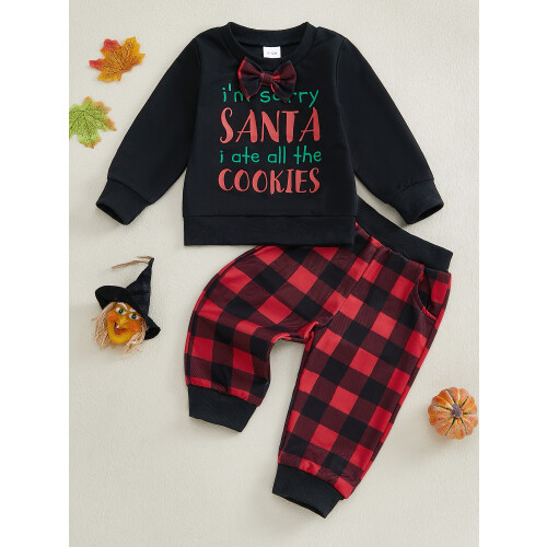 (6-12 Months, Black) Σετ ρούχων για και παντελόνι. 2