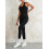 (S, Black) Γυναικεία Ολόσωμη Φόρμα Party Streetwear 7