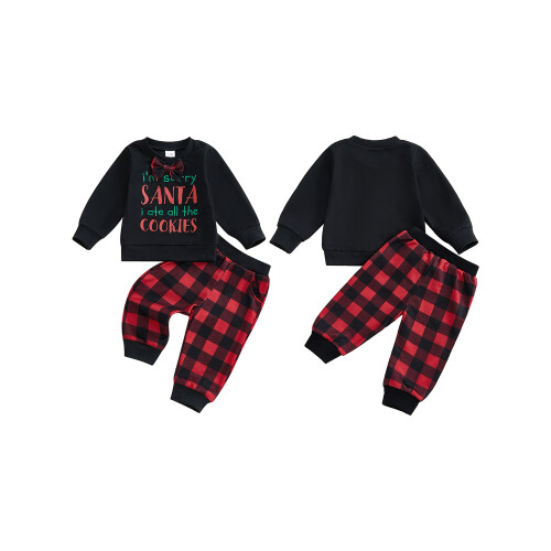 (6-12 Months, Black) Σετ ρούχων για και παντελόνι. 1