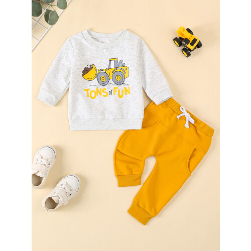(18-24 Months, Yellow) Φθινοπωρινά ρούχα για Letter Digger 2