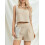 (XL, Khaki) Γυναικεία καλοκαιρινά σετ με τσέπες 5