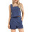 (XL, Royal Blue) Γυναικεία καλοκαιρινά σετ με τσέπες 5