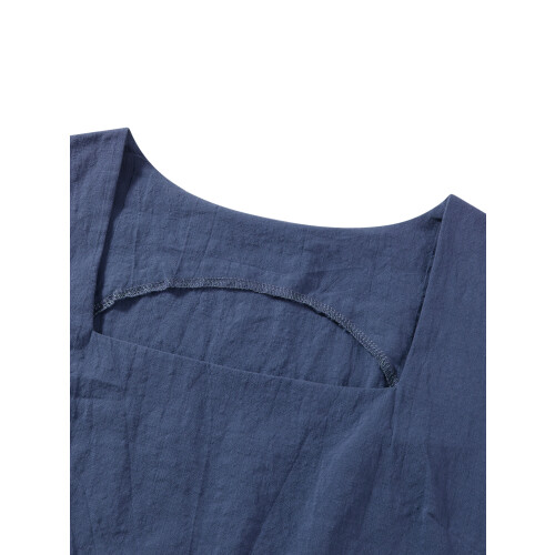 (S, Royal Blue) Γυναικεία καλοκαιρινά σετ με τσέπες 2