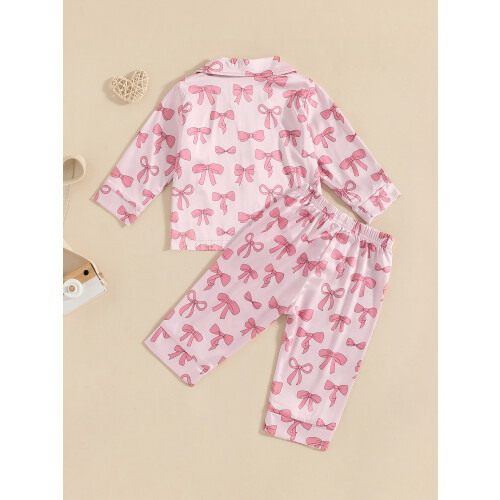 (6-12 Months, Pink) Σετ πιτζάμας 2 ρούχα ύπνου 2