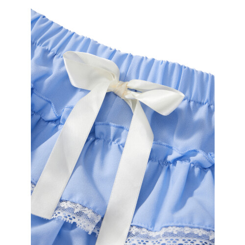 (M, Blue) Short de nuit la maison. 1