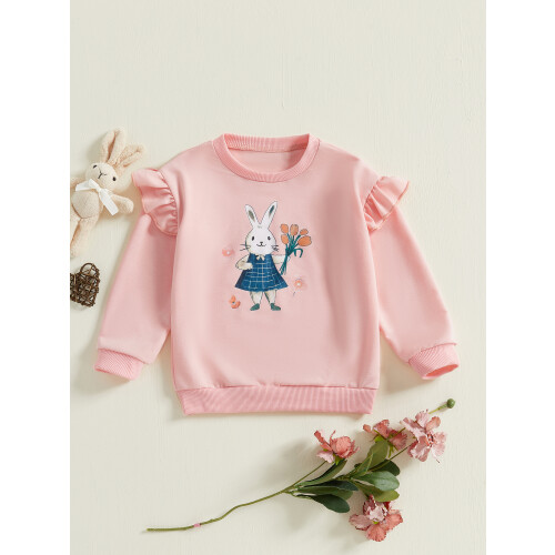 (3-4 Years, Pink) Παιδικό φούτερ κοριτσιών, καθημερινή χρήση 2