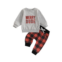 (18-24 Months, Gray) Conjunto de bebé Ropa navideña.